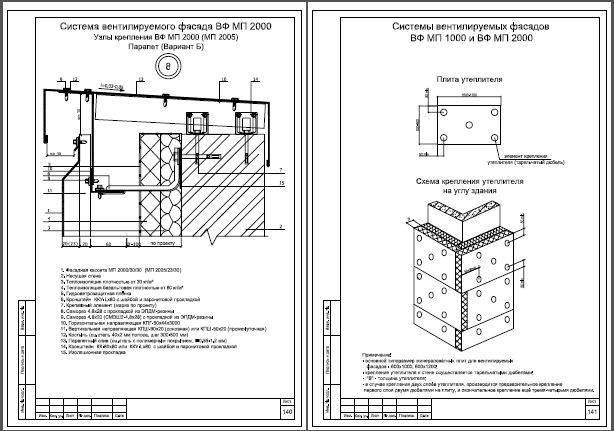 Технологическая карта по устройству фасада