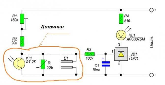 Индикаторы и сигнализаторы на микросхеме tl431 (к142ен19)