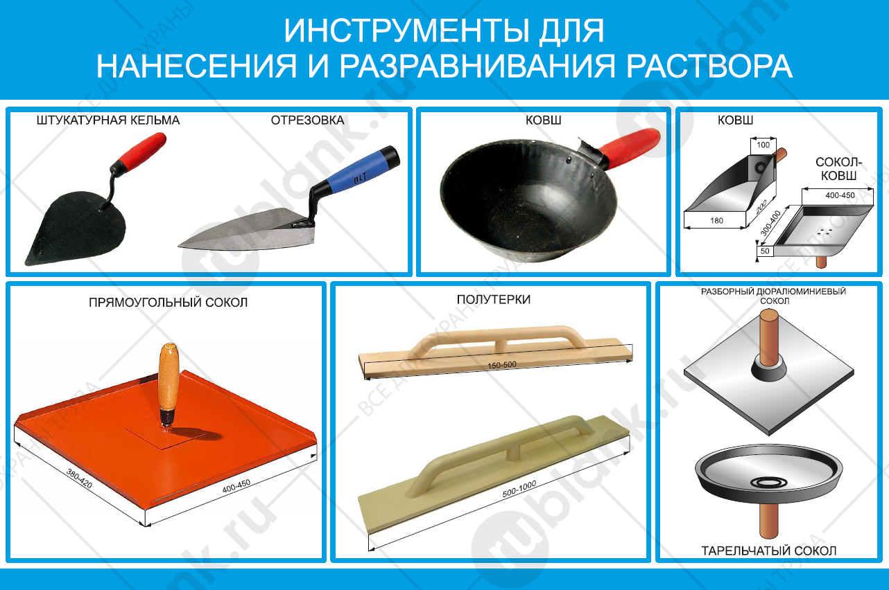 Обзор лучших инструментов для нанесения штукатурки
