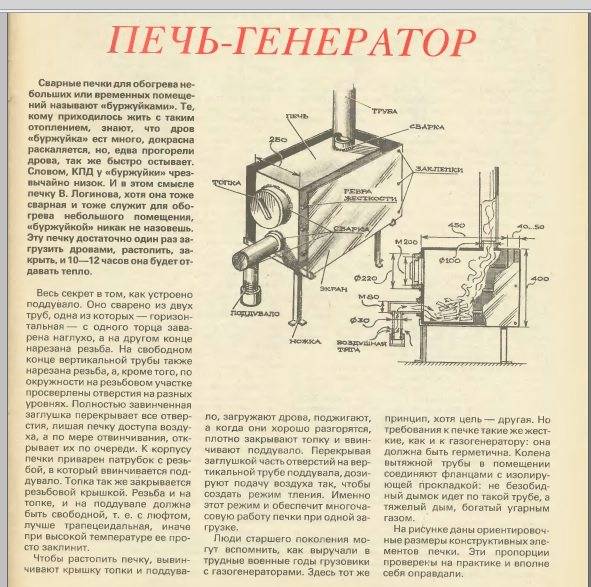 Буржуйка для гаража своими руками - сбора и установка, инструкции! – ремонт своими руками на m-stone.ru