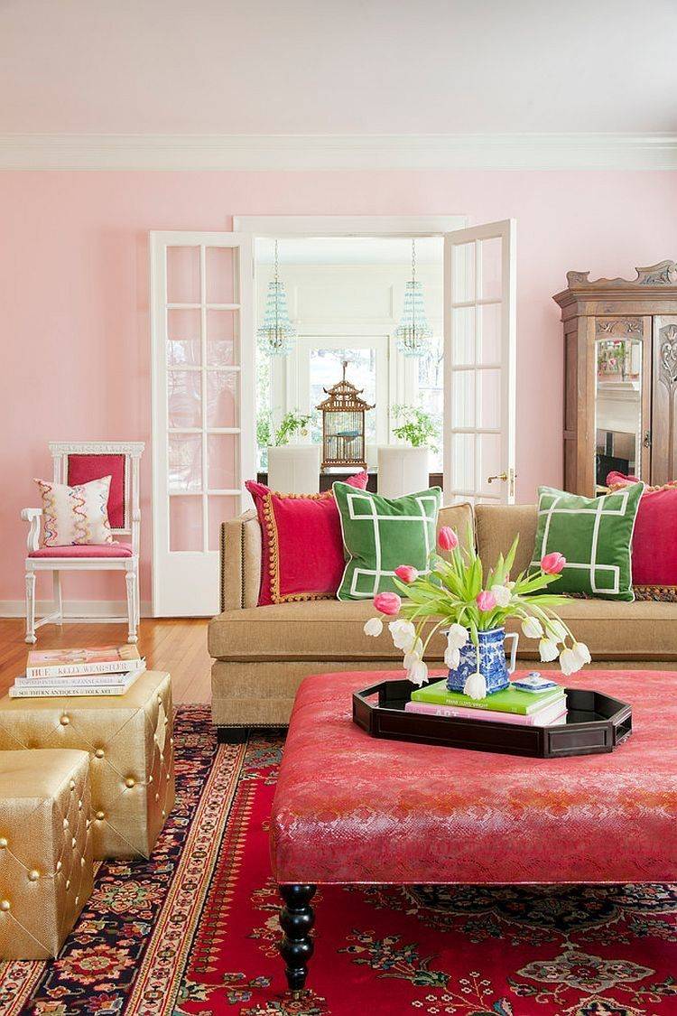 Розовый цвет в интерьере – особенности оформления, для каких стилей .
