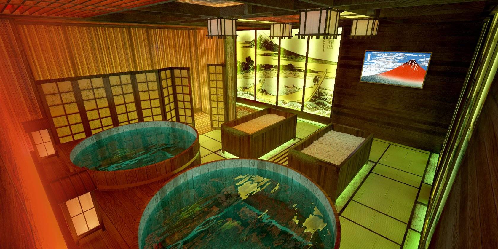 баня в японии