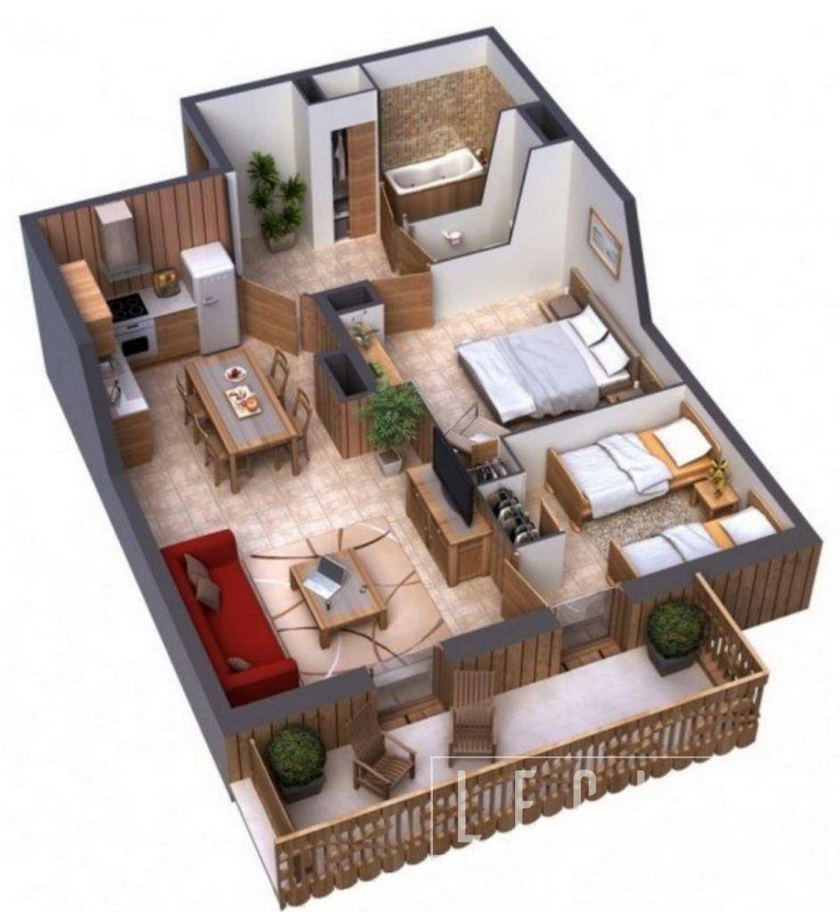 Floorplan 3d визуализация